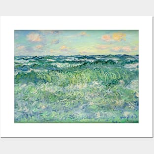 Marine, Pourville by Claude Monet Posters and Art